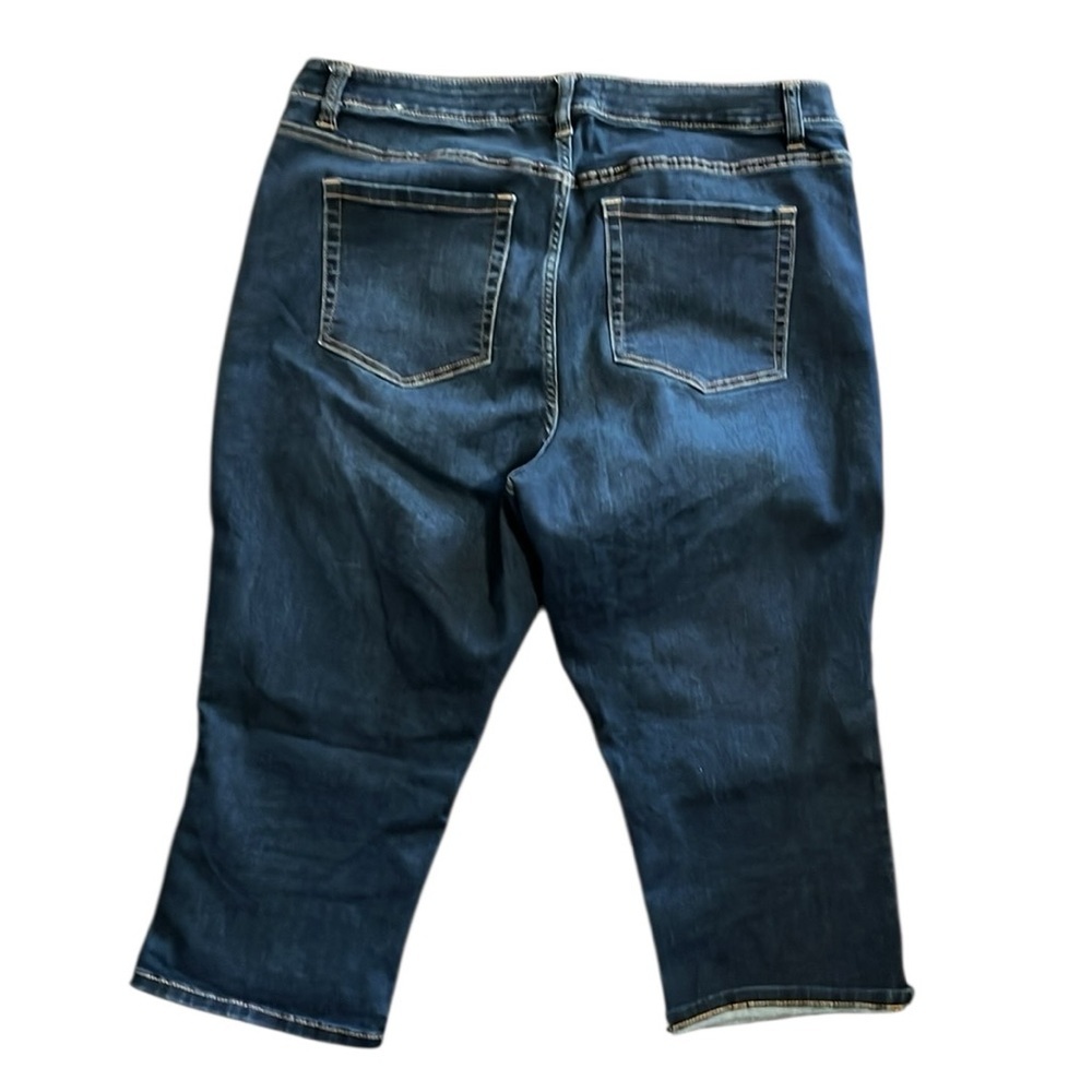 Lane Bryant Blue Ankle Cropped Jeans - Picture 3 of 6